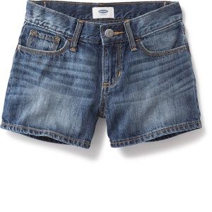 Old Navy; Medium Dark Wash Denim Shorts